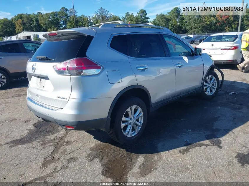 2016 NISSAN ROGUE VIN 5N1AT2MV1GC889988 — фото 4