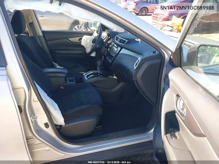 2016 NISSAN ROGUE VIN 5N1AT2MV1GC889988 — фото 5