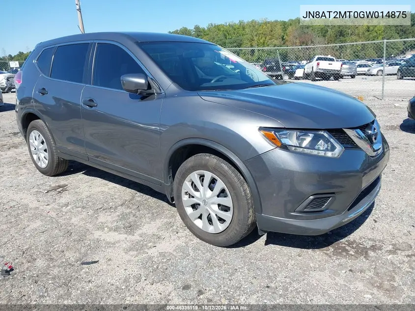 NISSAN ROGUE 2016, VIN JN8AT2MT0GW014875