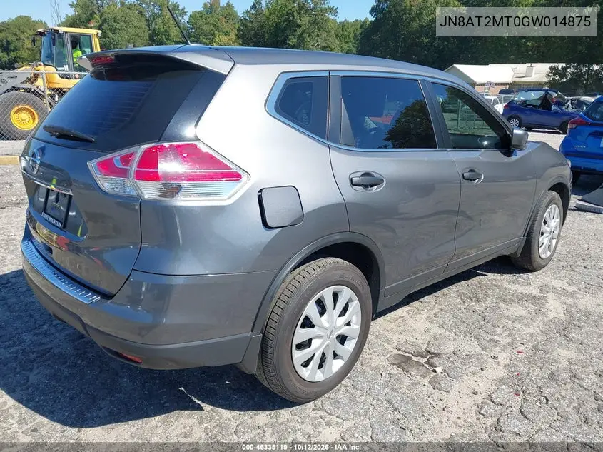 2016 NISSAN ROGUE VIN JN8AT2MT0GW014875 — фото 4