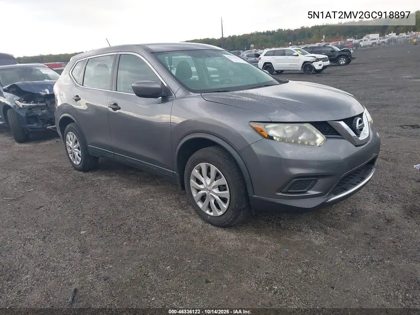NISSAN ROGUE 2016, VIN 5N1AT2MV2GC918897