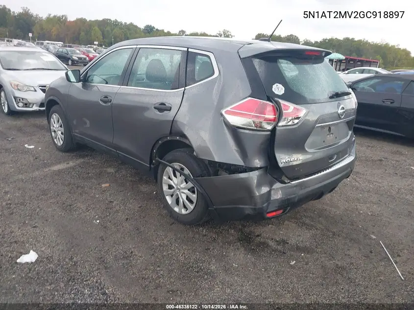 2016 NISSAN ROGUE VIN 5N1AT2MV2GC918897 — фото 3