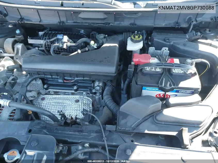 2016 NISSAN ROGUE VIN KNMAT2MV8GP730088 — фото 10