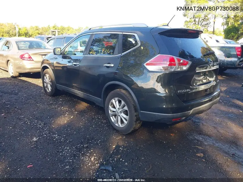 2016 NISSAN ROGUE VIN KNMAT2MV8GP730088 — фото 3