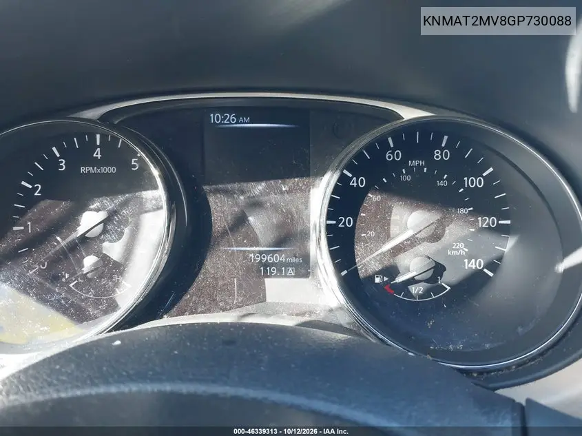 2016 NISSAN ROGUE VIN KNMAT2MV8GP730088 — фото 7