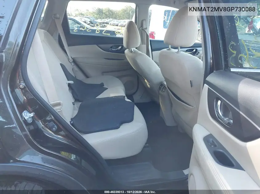 2016 NISSAN ROGUE VIN KNMAT2MV8GP730088 — фото 8