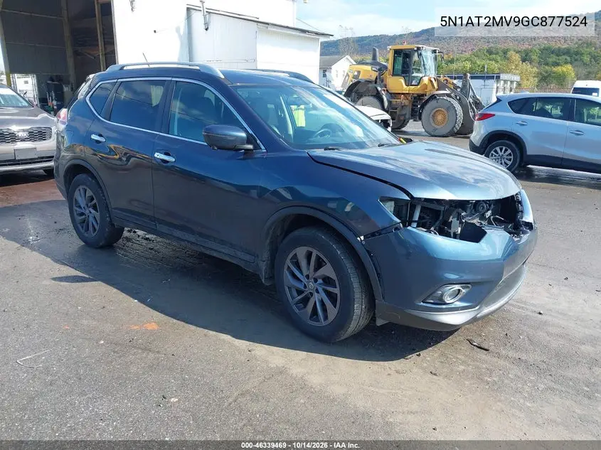 NISSAN ROGUE 2016, VIN 5N1AT2MV9GC877524