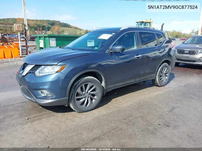 2016 NISSAN ROGUE VIN 5N1AT2MV9GC877524 — фото 2