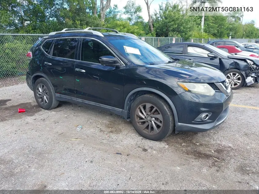 NISSAN ROGUE 2016, VIN 5N1AT2MT5GC811163