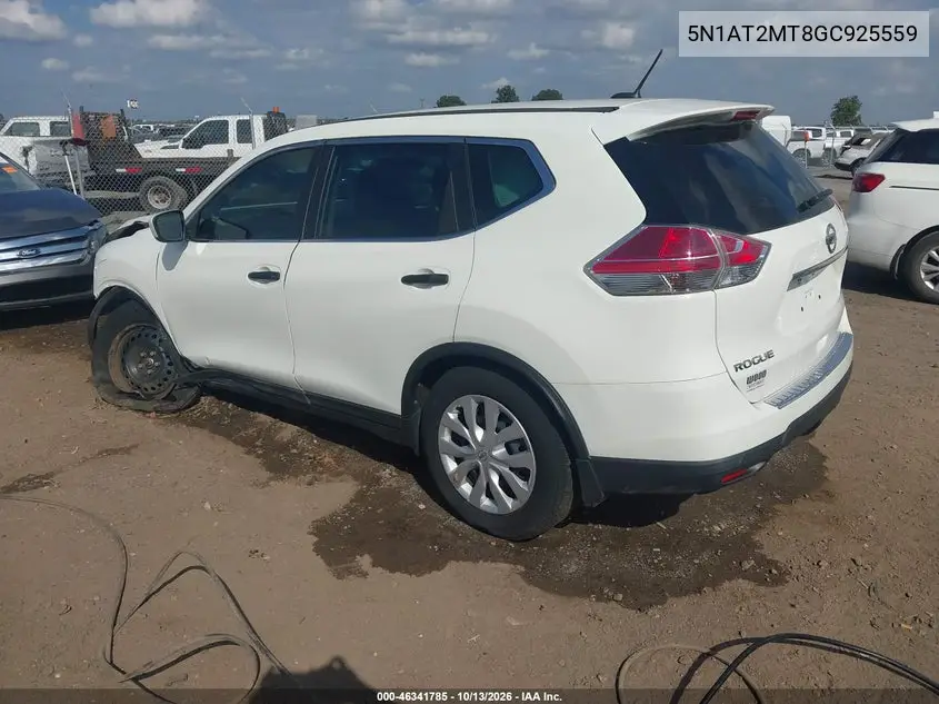 2016 NISSAN ROGUE VIN 5N1AT2MT8GC925559 — фото 3