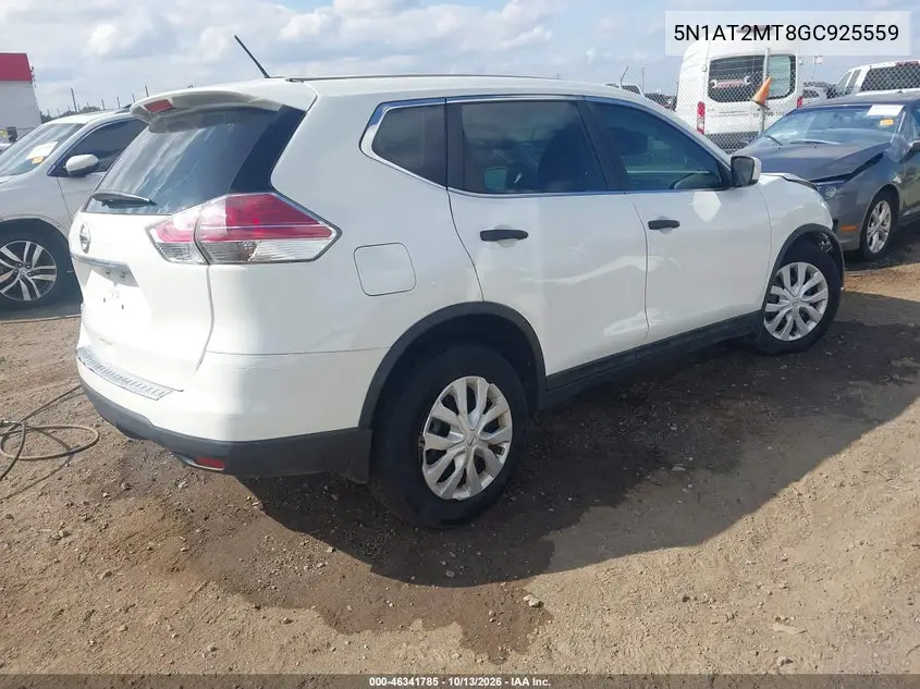2016 NISSAN ROGUE VIN 5N1AT2MT8GC925559 — фото 4
