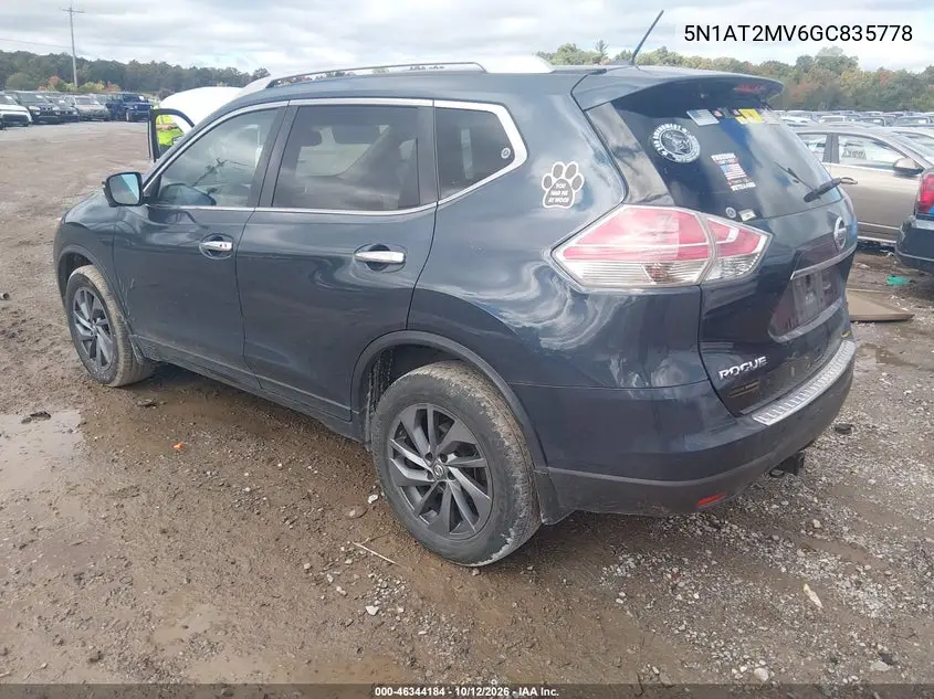 2016 NISSAN ROGUE VIN 5N1AT2MV6GC835778 — фото 3