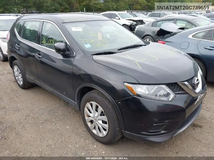 NISSAN ROGUE 2016, VIN 5N1AT2MT2GC739659