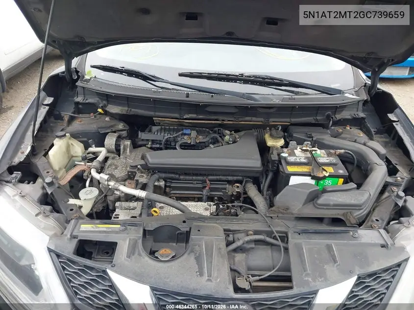2016 NISSAN ROGUE VIN 5N1AT2MT2GC739659 — фото 10