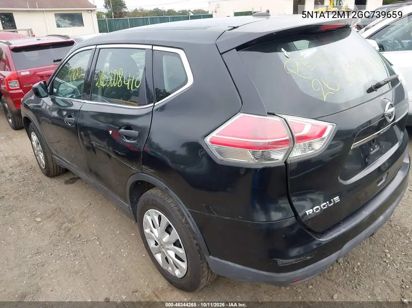 2016 NISSAN ROGUE VIN 5N1AT2MT2GC739659 — фото 3