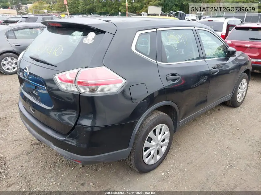 2016 NISSAN ROGUE VIN 5N1AT2MT2GC739659 — фото 4