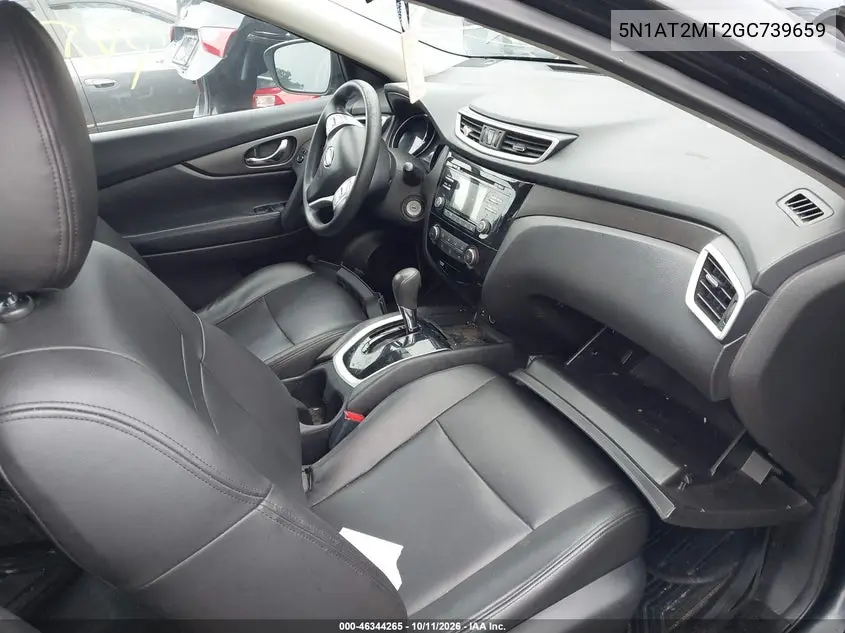 2016 NISSAN ROGUE VIN 5N1AT2MT2GC739659 — фото 5