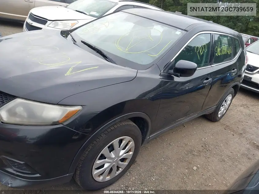 2016 NISSAN ROGUE VIN 5N1AT2MT2GC739659 — фото 6