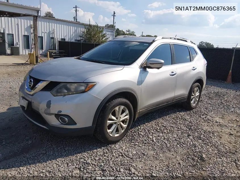 2016 NISSAN ROGUE VIN 5N1AT2MM0GC876365 — фото 2
