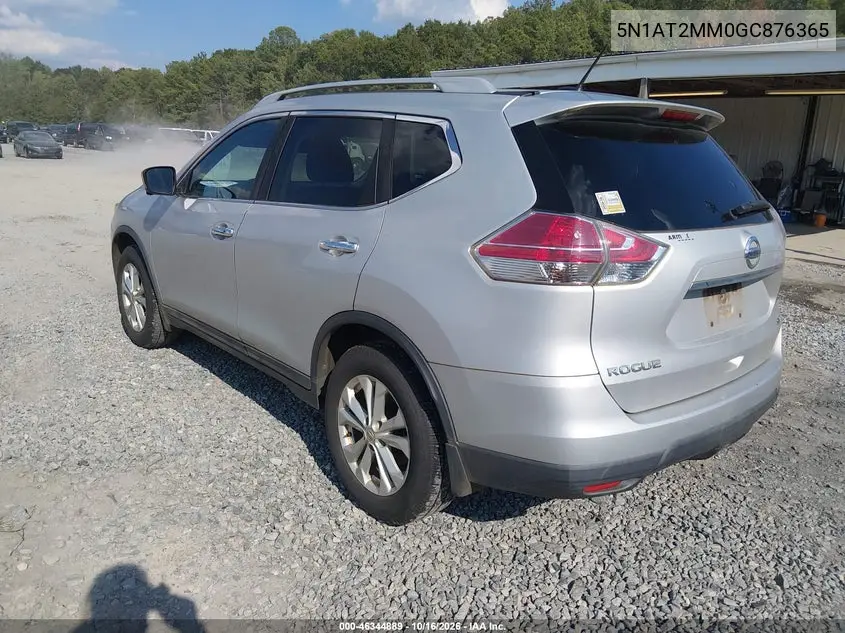 2016 NISSAN ROGUE VIN 5N1AT2MM0GC876365 — фото 3