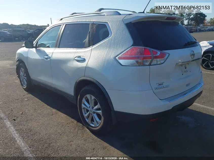 2016 NISSAN ROGUE VIN KNMAT2MT6GP682153 — фото 3