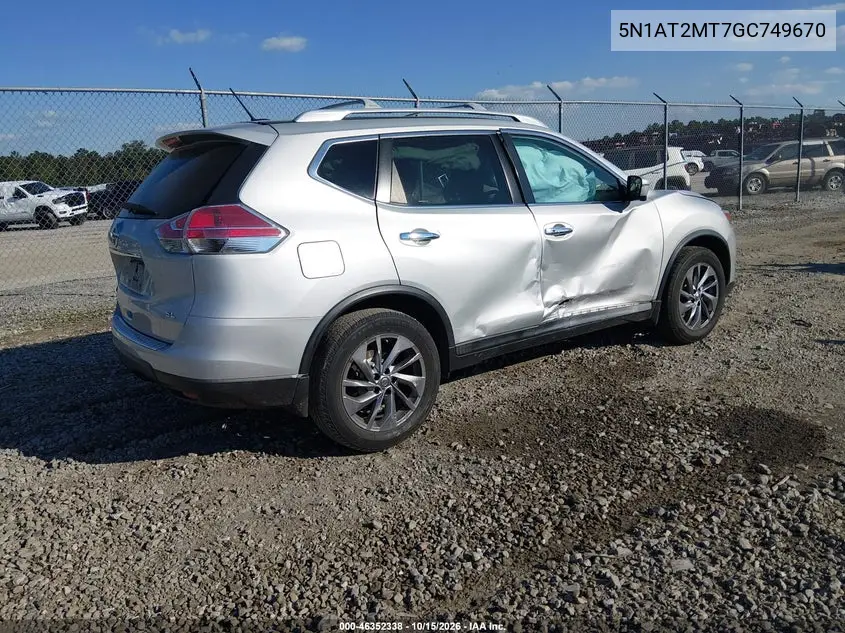 2016 NISSAN ROGUE VIN 5N1AT2MT7GC749670 — фото 4