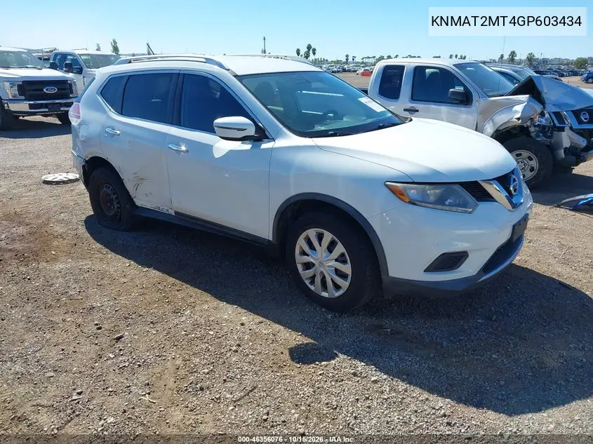 NISSAN ROGUE 2016, VIN KNMAT2MT4GP603434