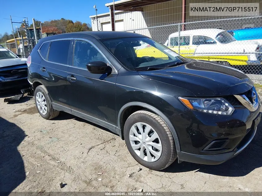 NISSAN ROGUE 2016, VIN KNMAT2MV7GP715517
