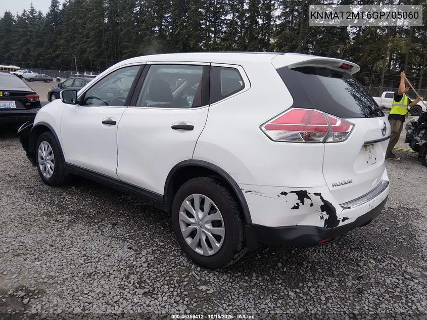 2016 NISSAN ROGUE VIN KNMAT2MT6GP705060 — фото 3