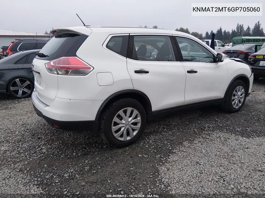 2016 NISSAN ROGUE VIN KNMAT2MT6GP705060 — фото 4
