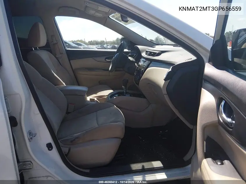 2016 NISSAN ROGUE VIN KNMAT2MT3GP656559 — фото 5