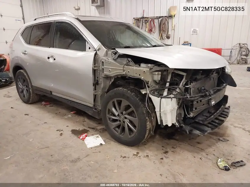 NISSAN ROGUE 2016, VIN 5N1AT2MT5GC828335