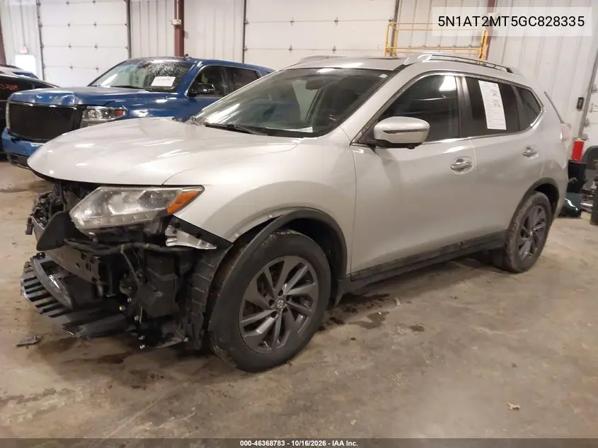 2016 NISSAN ROGUE VIN 5N1AT2MT5GC828335 — фото 2