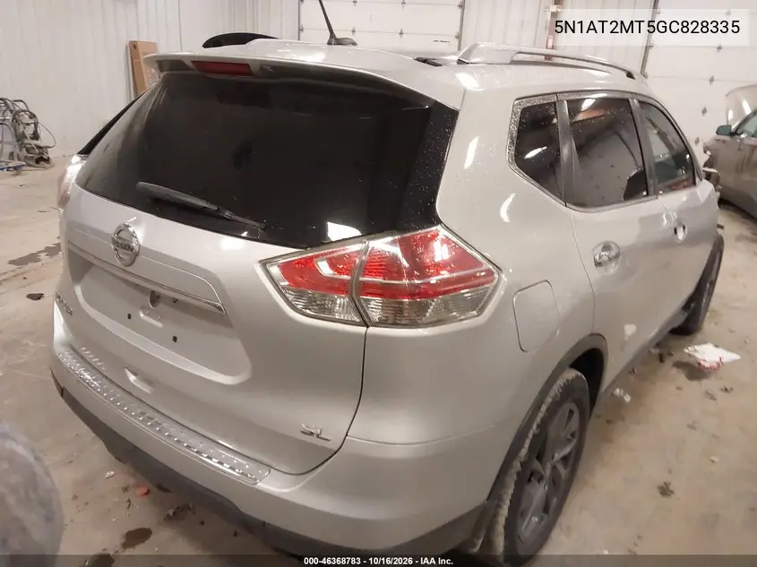 2016 NISSAN ROGUE VIN 5N1AT2MT5GC828335 — фото 4