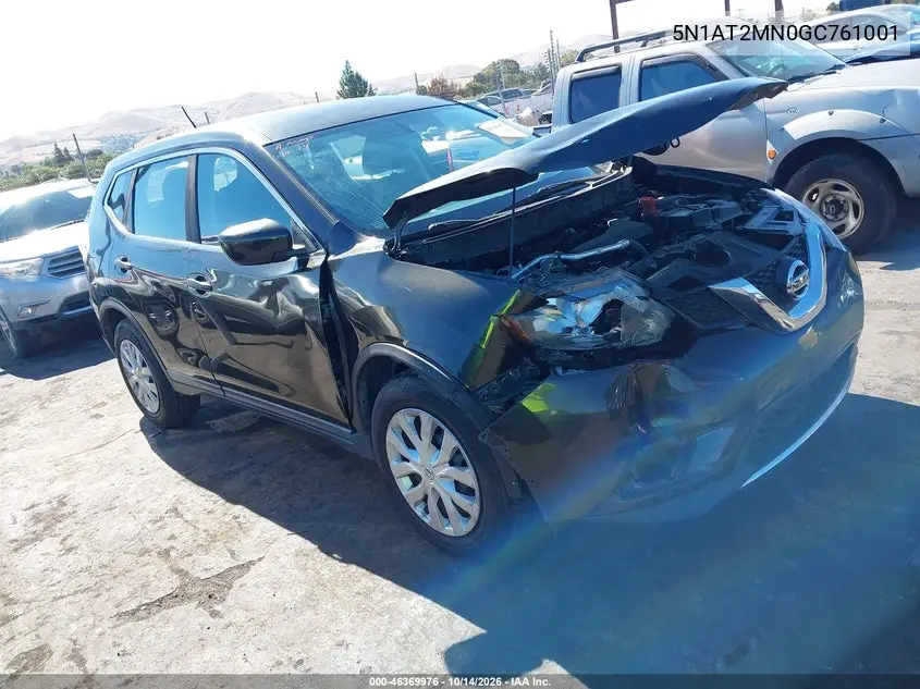 NISSAN ROGUE 2016, VIN 5N1AT2MN0GC761001