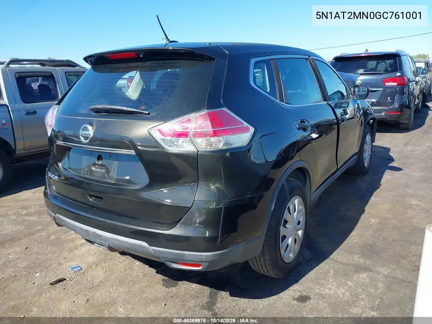 2016 NISSAN ROGUE VIN 5N1AT2MN0GC761001 — фото 4