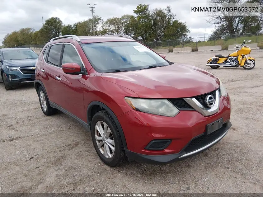 NISSAN ROGUE 2016, VIN KNMAT2MV0GP653572