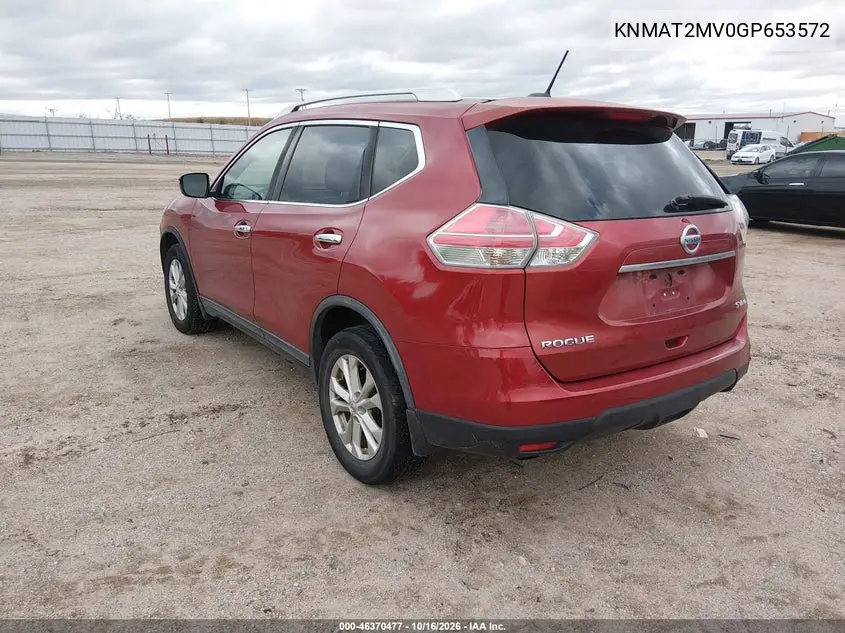 2016 NISSAN ROGUE VIN KNMAT2MV0GP653572 — фото 3