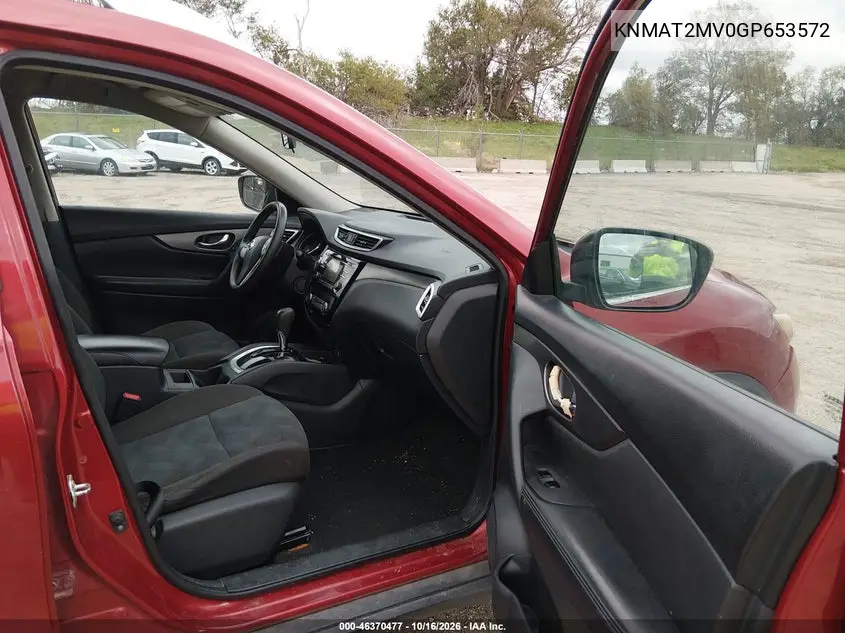 2016 NISSAN ROGUE VIN KNMAT2MV0GP653572 — фото 5