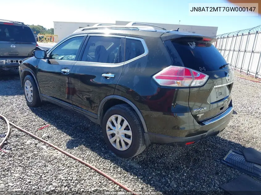 2016 NISSAN ROGUE VIN JN8AT2MT7GW000147 — фото 3