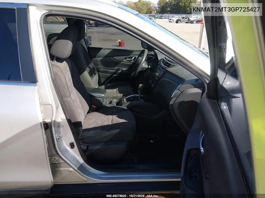 2016 NISSAN ROGUE VIN KNMAT2MT3GP725427 — фото 5