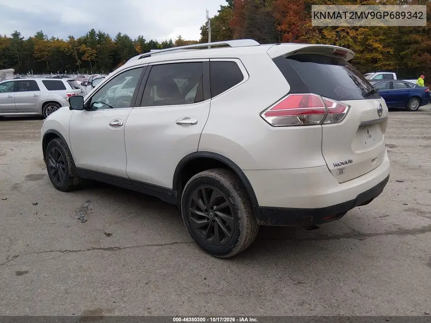 2016 NISSAN ROGUE VIN KNMAT2MV9GP689342 — фото 3