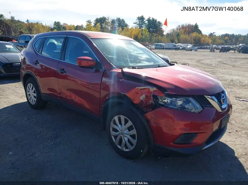 NISSAN ROGUE 2016, VIN JN8AT2MV7GW140068