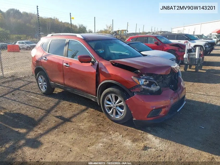 NISSAN ROGUE 2016, VIN JN8AT2MV9GW143201