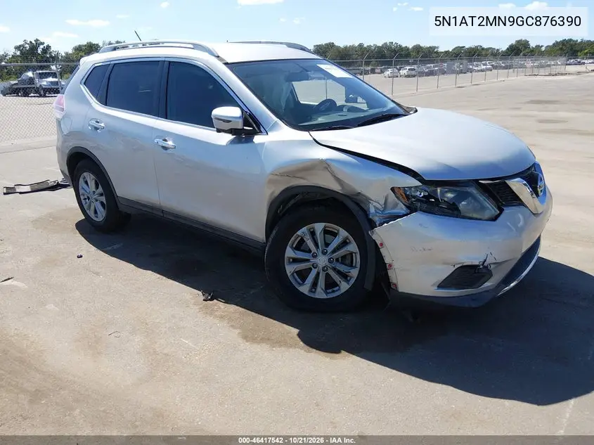 NISSAN ROGUE 2016, VIN 5N1AT2MN9GC876390