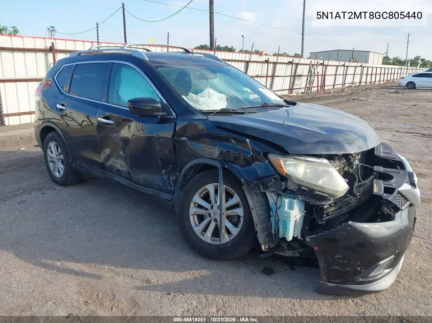 NISSAN ROGUE 2016, VIN 5N1AT2MT8GC805440