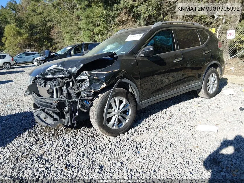 2016 NISSAN ROGUE VIN KNMAT2MV9GP705992 — фото 2