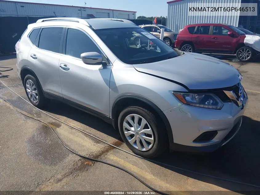 NISSAN ROGUE 2016, VIN KNMAT2MT6GP646513