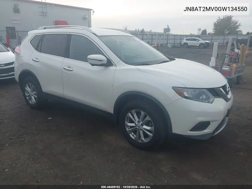 NISSAN ROGUE 2016, VIN JN8AT2MV0GW134550