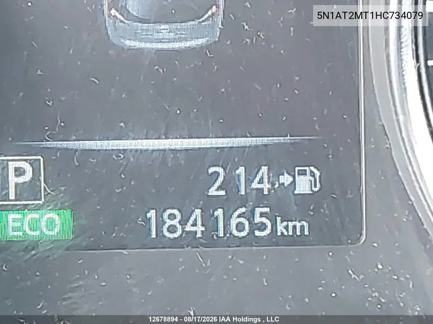2017 NISSAN ROGUE VIN 5N1AT2MT1HC734079 — фото 15